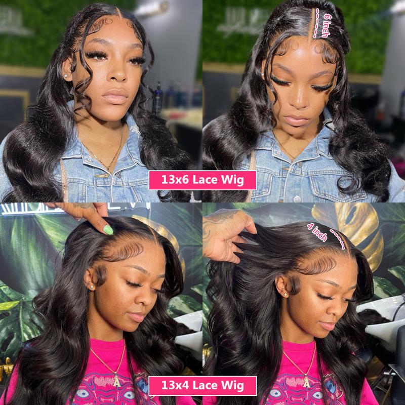 Bling Hair 30inch Body Wave 13x6 Lace Frontal Human Wig Hair 13x4 PrePlucked Transparent Lace Frontal Wig Brazilian Hair Wigs For Women On Sale