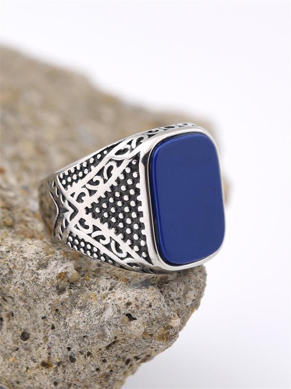 Geometric Design Ring, Fashion Accessories for Both Men & Women for Party, Daily Clothing Decor, Trendy All-match & Exquisite Jewelry for Birthday Gift