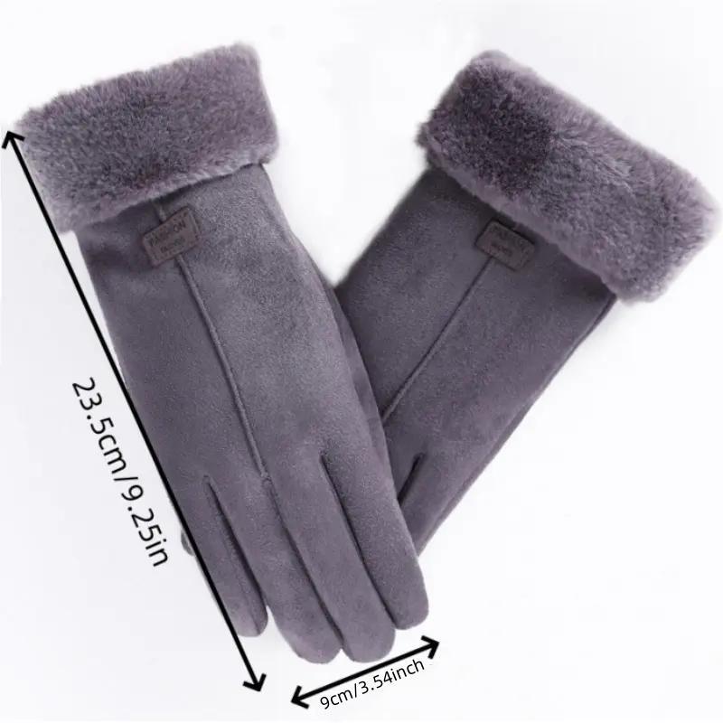 Winter Warm Gloves, Touch Screen Thickened Cold Weather Sports Gloves, Outdoor Essentials for Women & Men, Christmas Gift