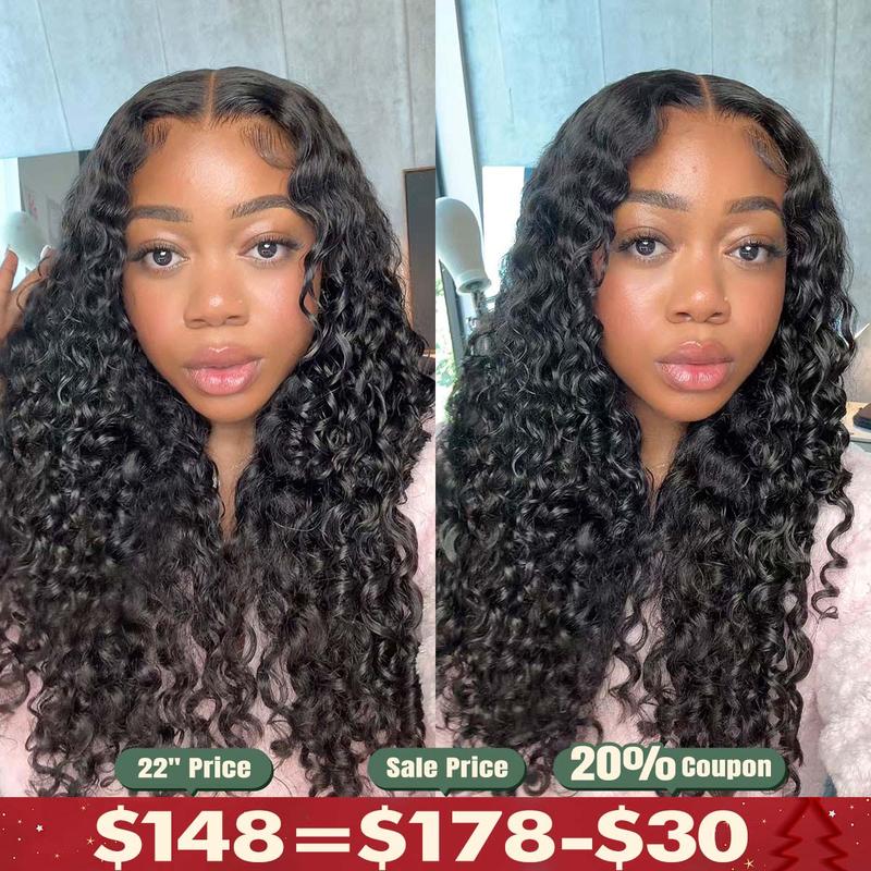 [NEW IN] OQ HAIR Water Wave Pre Bleached Tiny Knots Pre Cut Lace 7x5 HD Wear Go Glueless Wigs Human Hair Wigs For Beginners