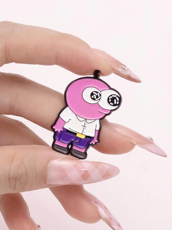 Cute Cartoon Character Design Brooch, Fashion Alloy Badge for Daily Clothing Decor, Trendy All-match & Exquisite Brooch for Birthday Gift