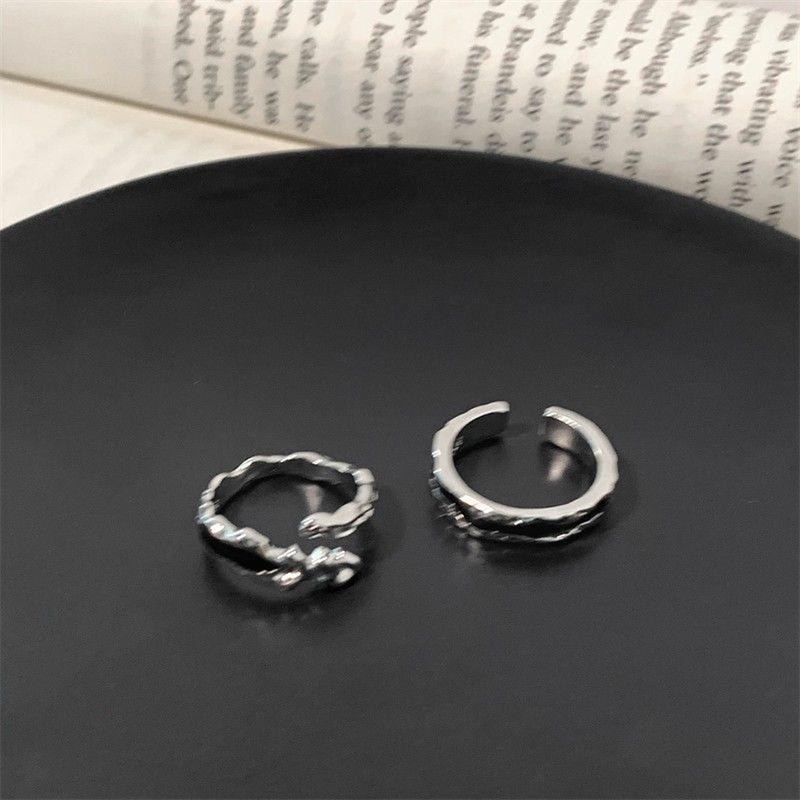 [Limited time offer] Black retro cold style drip glaze open ring for men and women niche design high-end fashion personality couple