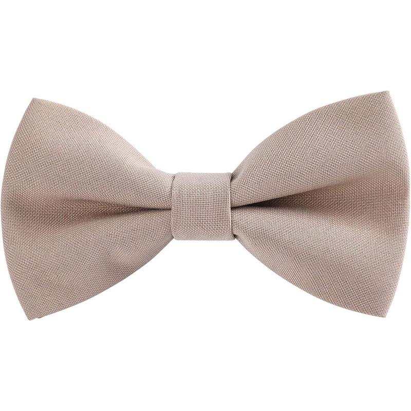 Boys Child Kids Bow ties - Adjustable Pre Tied Solid Color Wedding Party Bowties