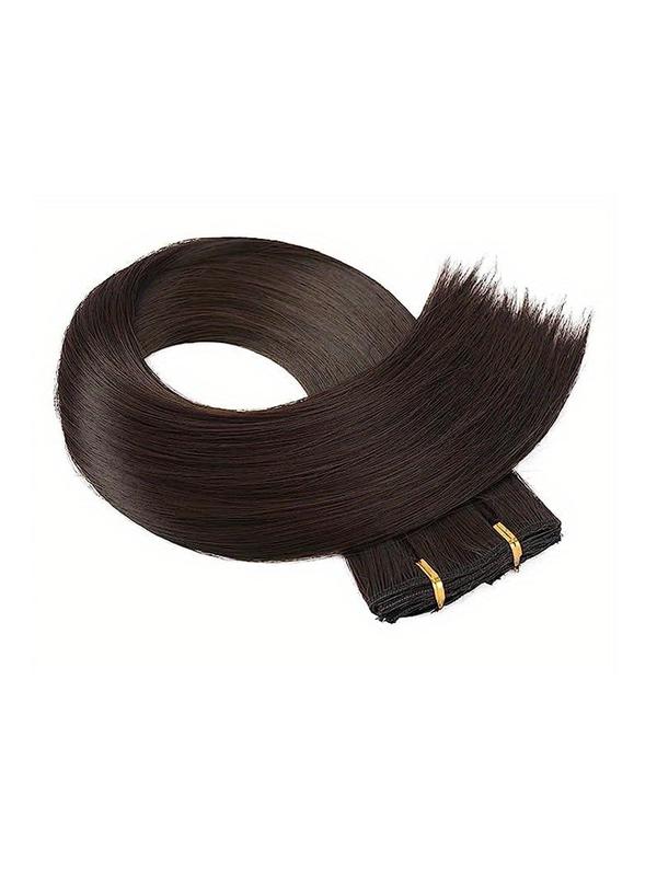 24 Inch Blonde Long Straight Hair Extension, Clip in Hair Extensions for Women, Striking Natural Fluffy Hairpieces for Daily & Party Hairstyle Decoration, 2024 Summer Fashion Accessories