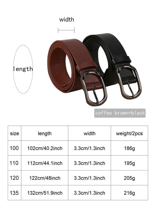 Women's Fashionable Solid Color Buckle Belt, Casual Waistband for Jeans, Fashion Belt for Party, Daily Clothing Decor, Trendy All-match & Exquisite Belt for Gift