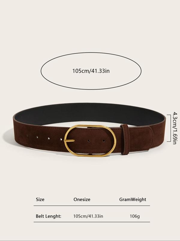 Women's Fashionable Solid Color Belt, Casual Waistband for Jeans, Fashion Belt for Party, Daily Clothing Decor, Trendy All-match & Exquisite Belt for Gift