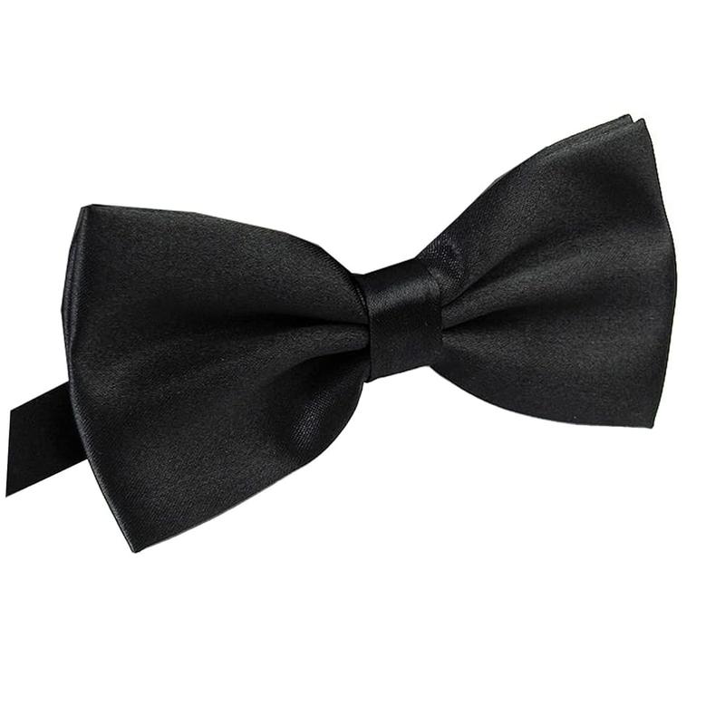 AWAYTR Men's Pre Tied Bow Ties for Wedding Party Fancy Plain Adjustable Bowties Necktie