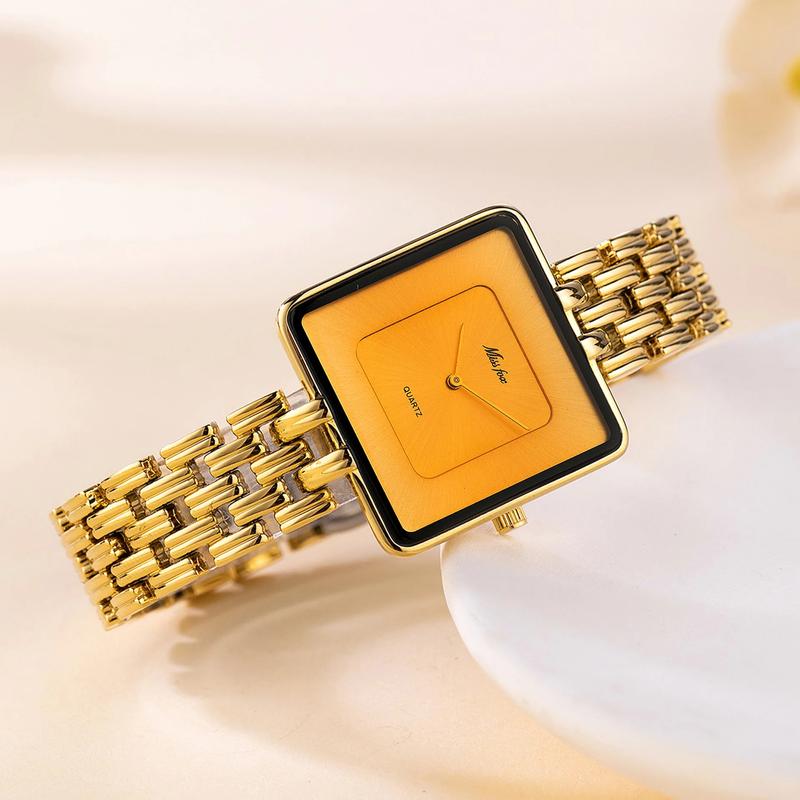 Missfox  Hot selling   Watch  Fashion Casual Minimalist Watch Clock Gold Watches womens  watches