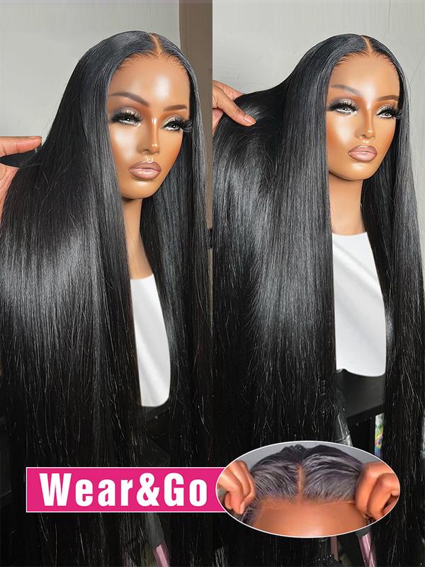 9x6 Glueless Wig Human Hair 28 30 Inch Straight 5x5 Lace Closure Wig Pre plucked For Women Ready To Go Wig