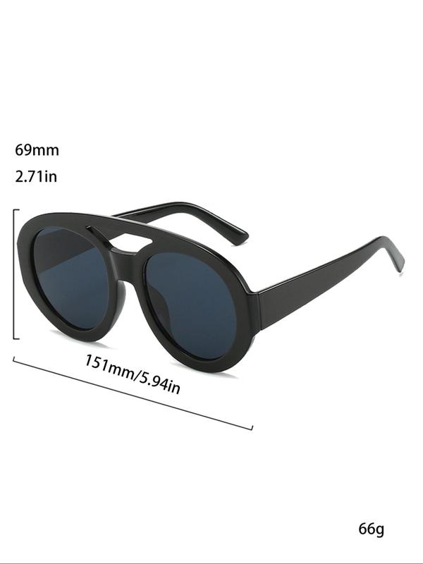 Fashionable All-match Tinted Lens Sunglasses, Stylish Ombre Lens Aviator Sunglasses for Men & Women, Fashion Sunglasses for Daily Use