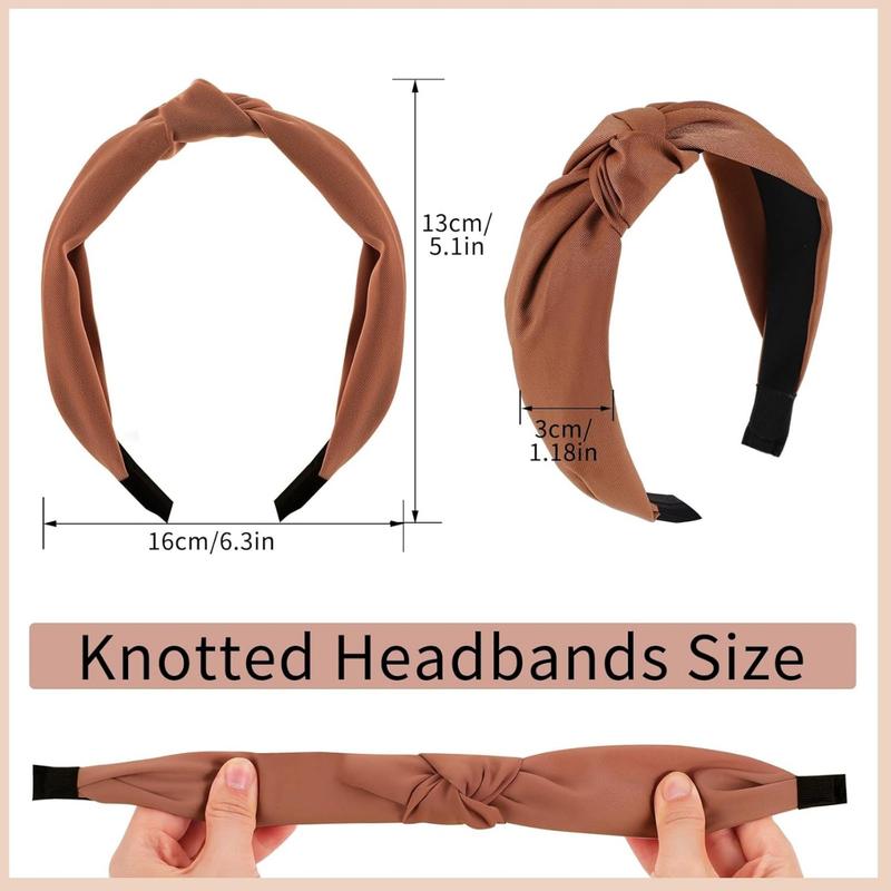 Headbands for Women, 8 Pack Knotted Headbands Fashion Women Hair Accessories Knotted Wide Headbands