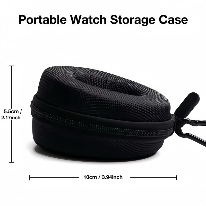 Watch Travel Case with Mountaineering Buckle, Waterproof Watch Storage Box, Watch Organizer for Wristwatches & Smart Watches Up to 50mm