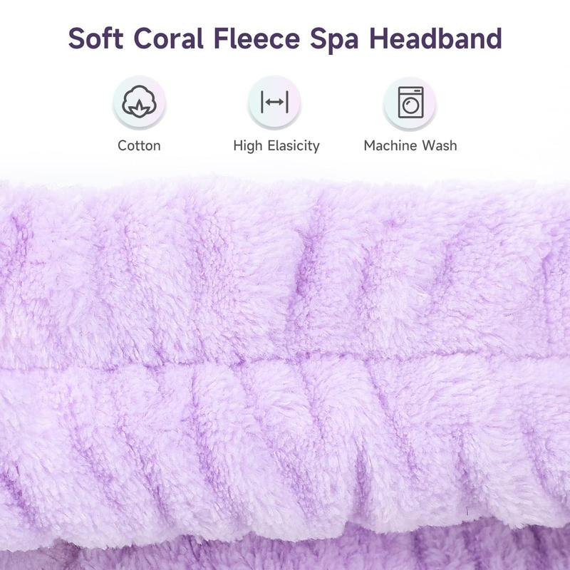 Spa Headband, 8Pack Makeup headband,Headband for Washing Face, Shower Skin Care Fluffy Spa Headband for Woman Girl Teens Slumber Party Supplies