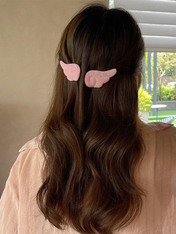 2024 Cute Angel Wing Design Hair Clips, Casual and Versatile Hair Accessories for Girls and Women, Funny Cute Accessories, Minimalist Headwear Suitable for Thick Hair