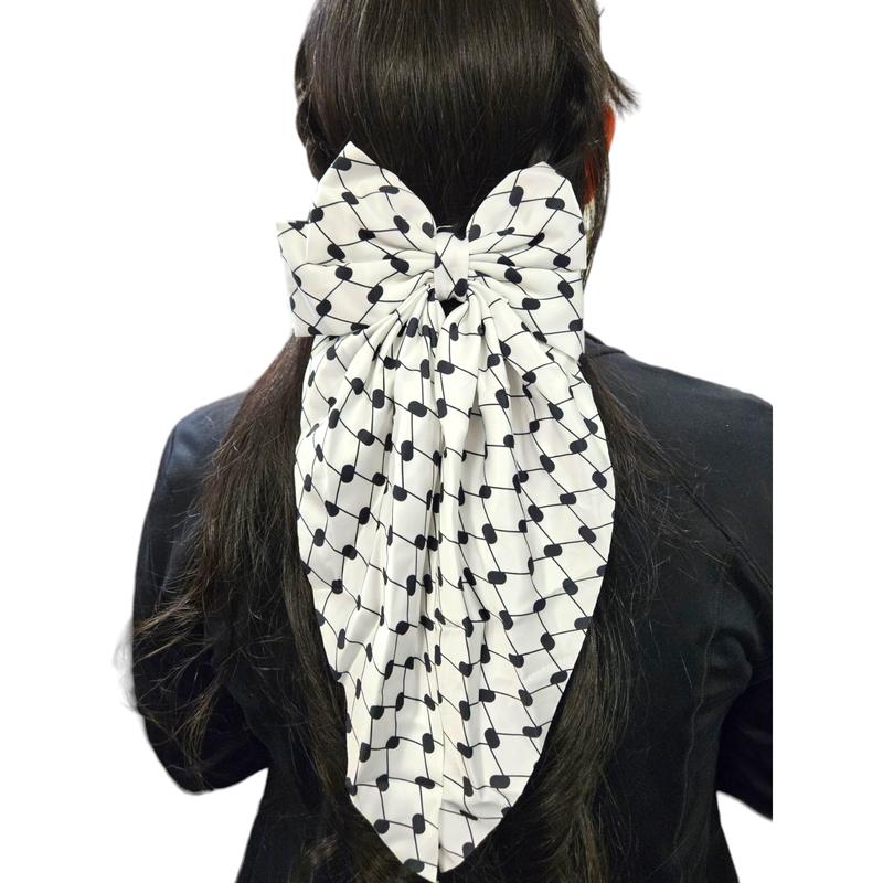 Keffiyeh Hatta Bow Hair Bows Accessory Bow with Tail