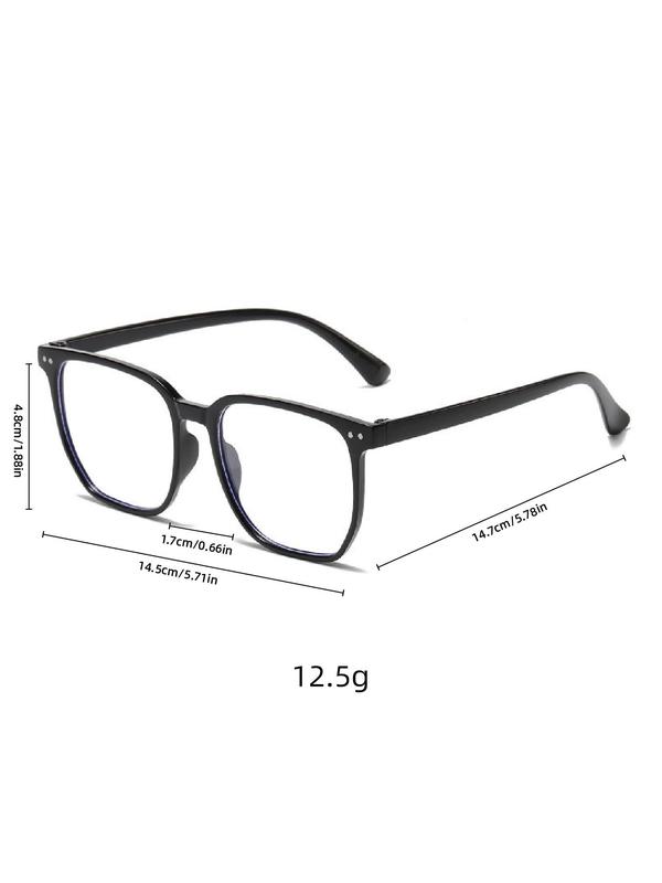 Minimalist Stylish Photochromatic Flat Light Eyeglasses for Everyday Use, Square Frame Eyeglasses for Women & Men, Work, Daily, Student Daily Use