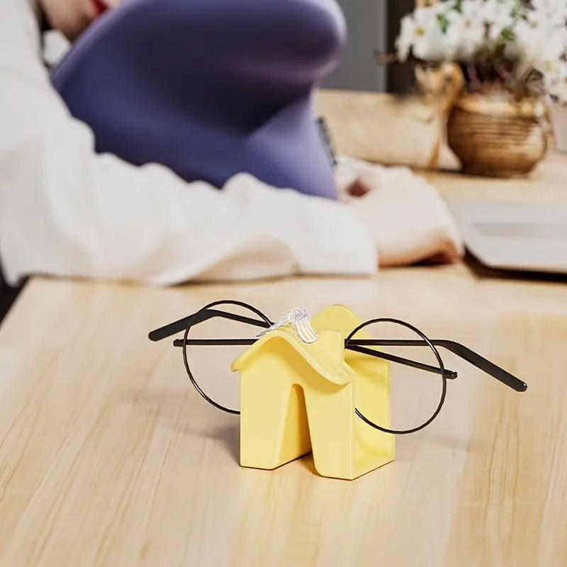 Creative Cute Glasses Holder, 1 Count Anti-slip Design Glasses Holder, Desk Organizer for Home Office, Desk Accessories