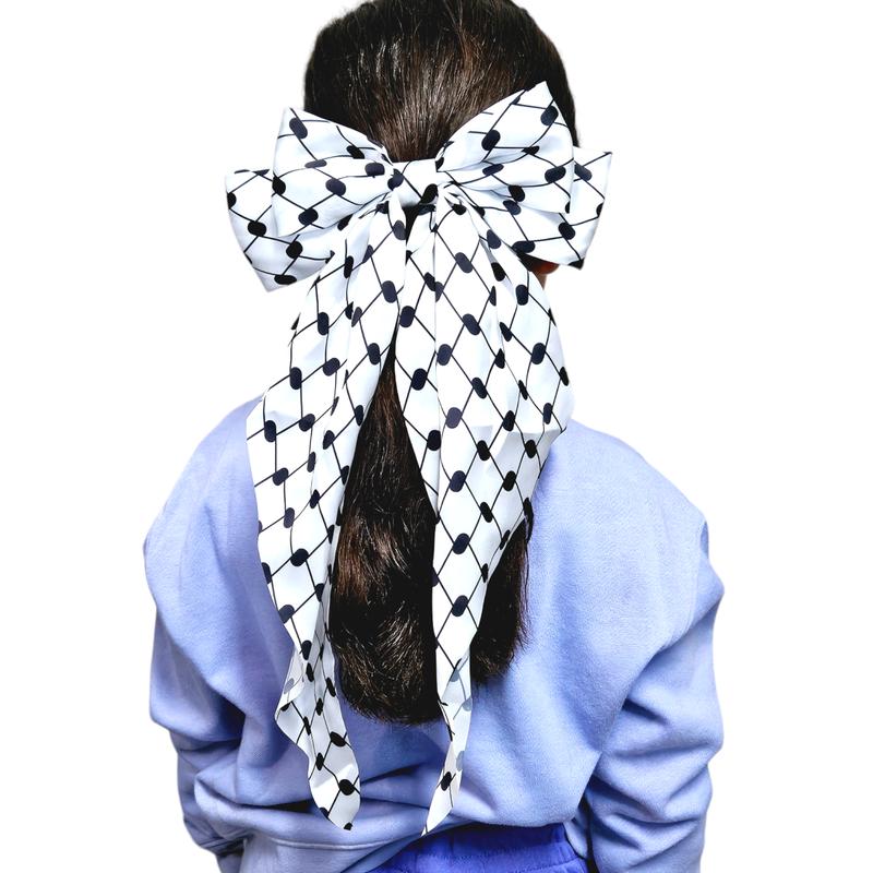 Keffiyeh Hatta Bow Hair Bows Accessory Bow with Tail