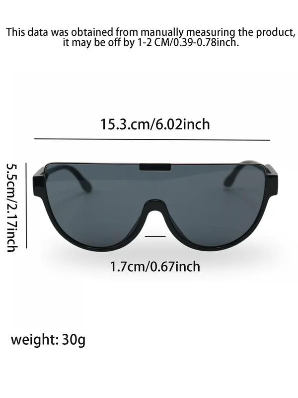 Y2K Sunglasses for Everyday Use (1 Pair), Trendy Casual Flat Top Bottom Rim Sunglasses, Fashion Bottom Rim Accessories for Outdoor Sports Party Vacation Travel