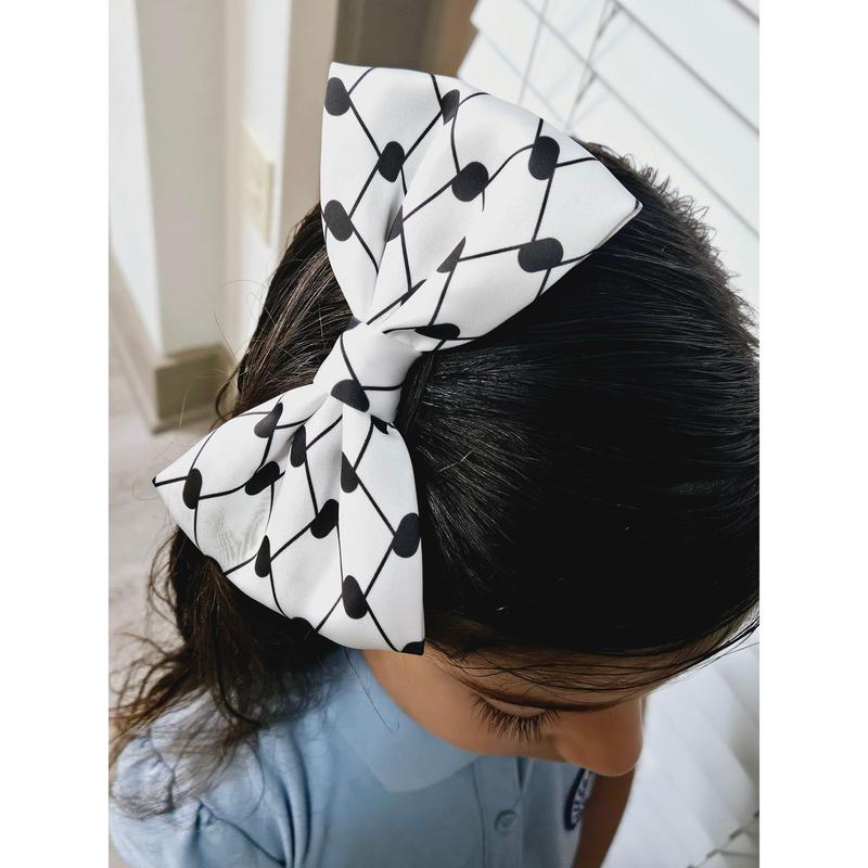 Keffiyeh Hatta Bow Hair Bows Accessory Bow with Tail