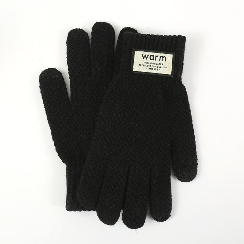 Winter Warm Touch Screen Gloves, 1 Pair Non-slip Thickened Gloves for Christmas Gift, Outdoor Cycling Hiking Fishing Gloves, Sports & Outdoor Clothes Accessories