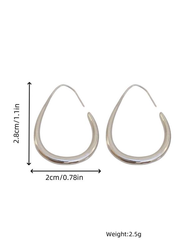 Simple Dangle Earrings, Elegant Hoop Earrings for Women, Fashion Ear Jewelry for Party, Daily Clothing Decor, Trendy All-match & Exquisite Jewelry for Gift