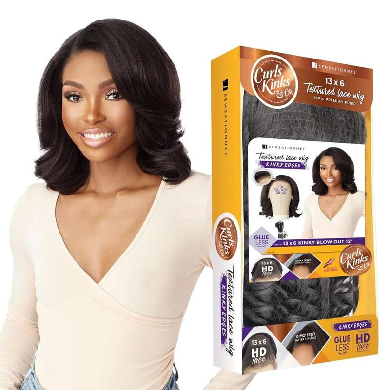 Sensationnel Kinky Edge 13x6 HD Lace Wig - Kinky Blow Out 12