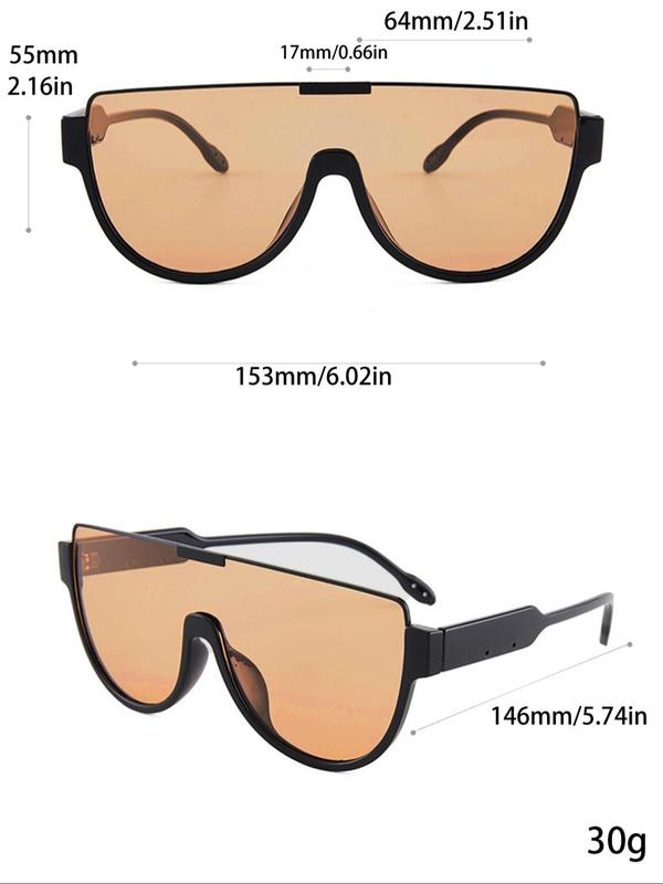 Women's Simple Style Plain Color Sunglasses (3 Pairs), Trendy Flat Top Sunglasses for Everyday Use, Fashion Accessories for Outdoor Activities