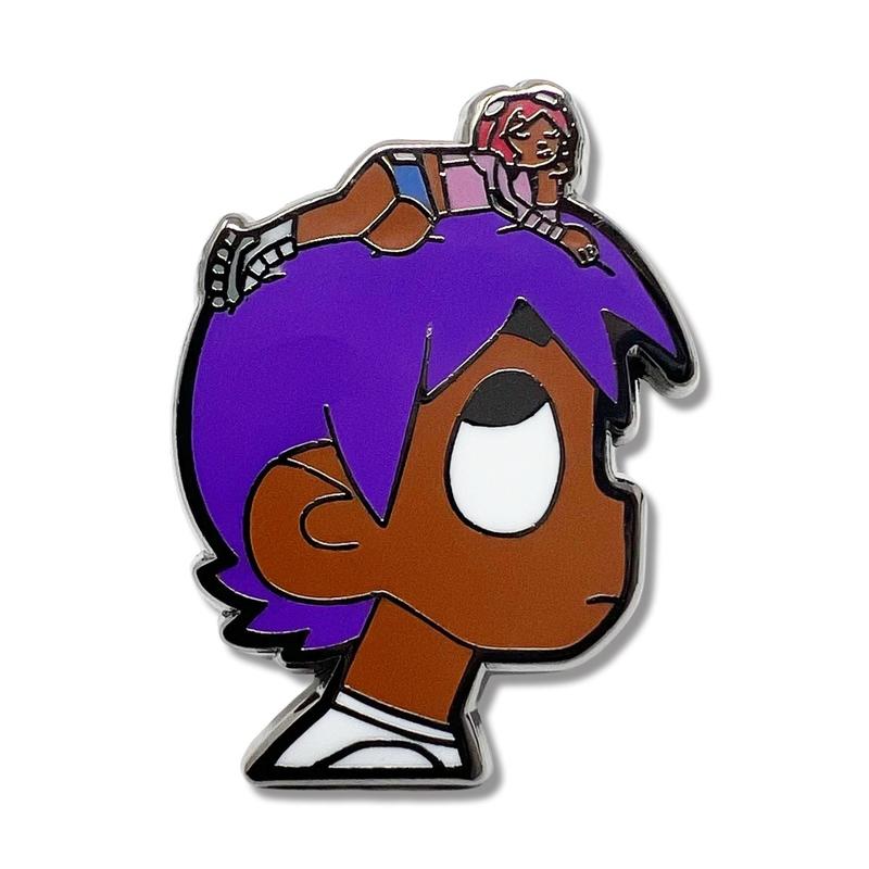 LUV Purple Hat Pin