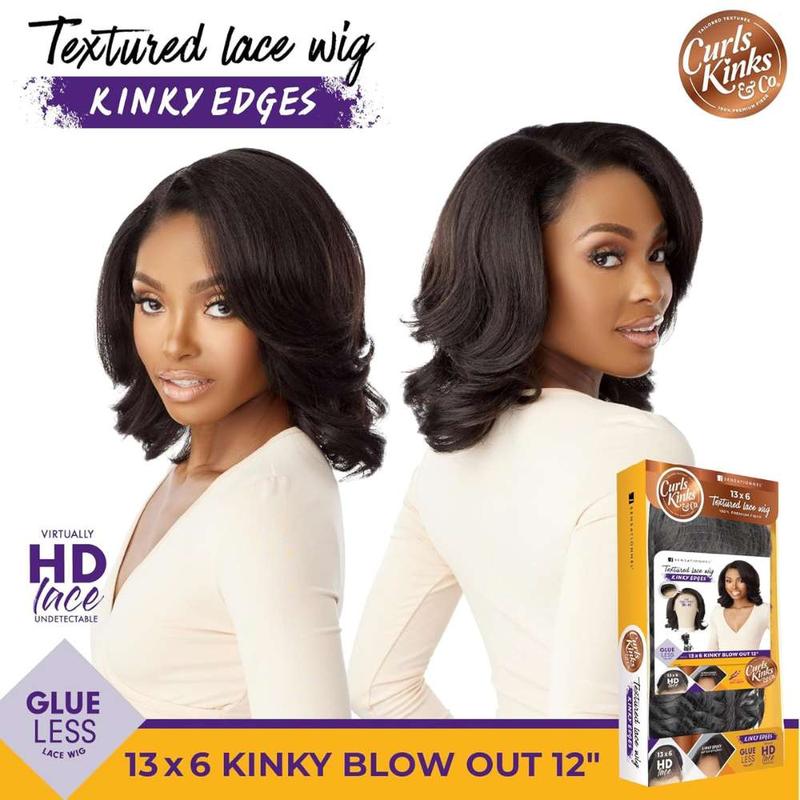 Sensationnel Kinky Edge 13x6 HD Lace Wig - Kinky Blow Out 12