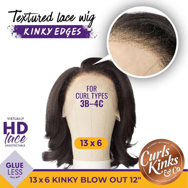 Sensationnel Kinky Edge 13x6 HD Lace Wig - Kinky Blow Out 12