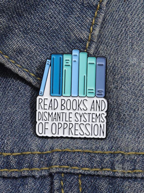 Unisex Novelty Book Design Brooch, 3 Counts Cute Book Themed Badge for Hat & Backpack & Clothes Decor, Fashion Accessories for Women & Men, Creative Gift for Book Lovers