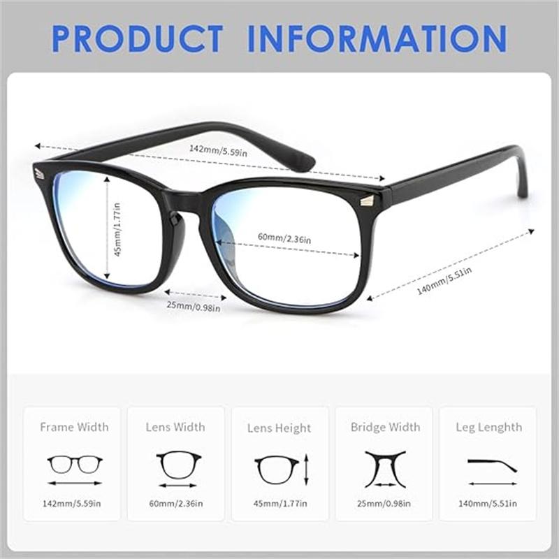 Computer Game TV Phone Glasses,1 2 3 pack,Simplecasual Glasses,Student Glasses Accessories,Fashionable Work Glasses