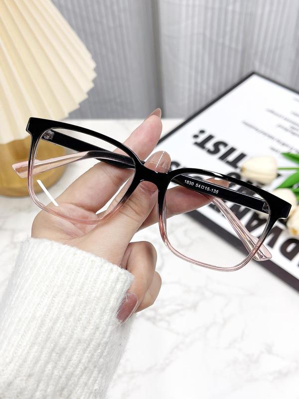 1 Pair Simple Casual Eyeglasses for Everyday Use, Summer Floral Pattern Matching Fashion Eyeglasses, Travel Accessories