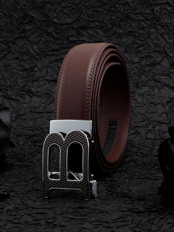 Men's Business Fashion Letter B Design Belt, Casual Waistband for Jeans Trousers, Fashion Belt for Party, Daily Decor, All-match & Exquisite Belt for Gift