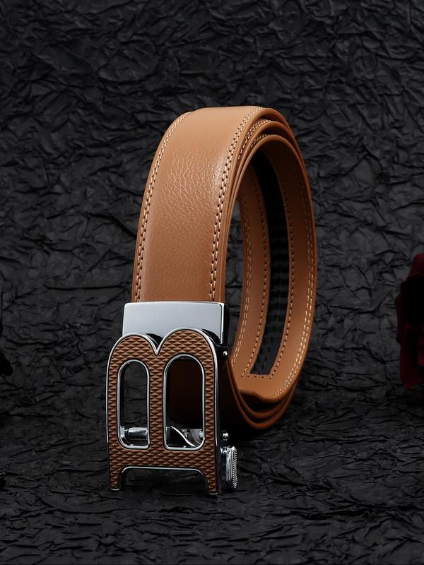 Men's Business Fashion Letter B Design Belt, Casual Waistband for Jeans Trousers, Fashion Belt for Party, Daily Decor, All-match & Exquisite Belt for Gift