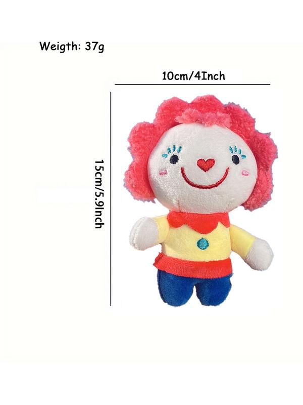 Creative Cartoon Clown Shaped Bag Charm, Cute Keychain, Plush Doll Decoration for Couples, Friends, Family