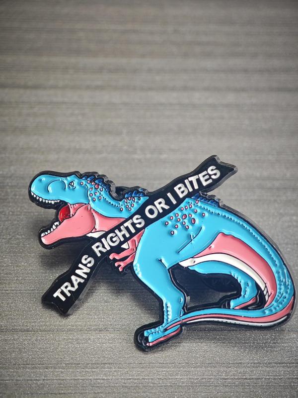 Cute Tyrannosaurus Rex Design Brooch, Fashion Alloy Badge for Daily Clothing Decor, Trendy All-match & Exquisite Brooch for Birthday Gift