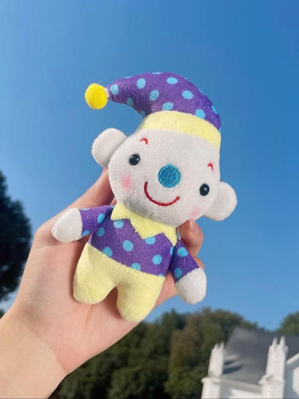 Creative Cartoon Clown Shaped Bag Charm, Cute Keychain, Plush Doll Decoration for Couples, Friends, Family