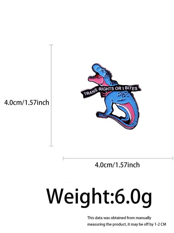 Cute Tyrannosaurus Rex Design Brooch, Fashion Alloy Badge for Daily Clothing Decor, Trendy All-match & Exquisite Brooch for Birthday Gift