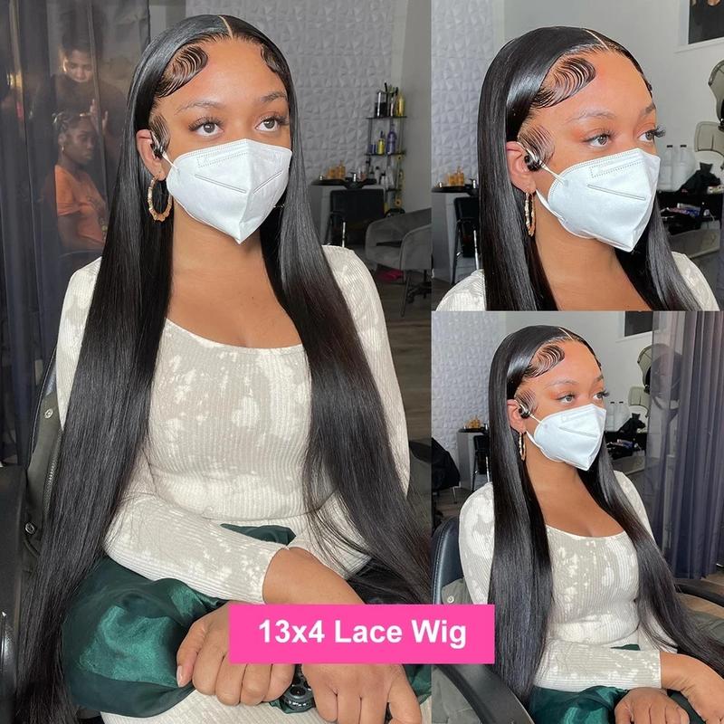 Bling Hair Brazilian Bone Straight 13x4 Transparent Lace Front Wigs Wig Real Hair 13X6 HD Lace Front 180 Density Ready To Wear For Black Women