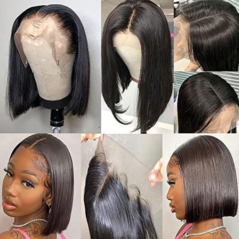 Human Hair Lace Frontal Wig Human Hair Wigs Bob Wigs Cheap Wigs On Sale Clearance Straight Lace Front Wigs Human Hair Wigs