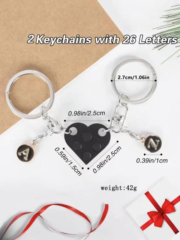 Summer Cute Heart Design Keychain, Geometric Decor Keychain for Men & Women, Gift for Birthday Party