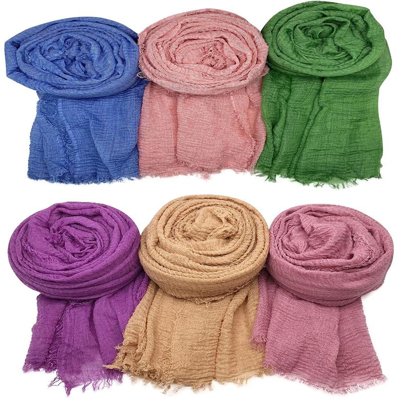 6 countWomen Scarf Shawl for All Season Scarve, Mixed Color