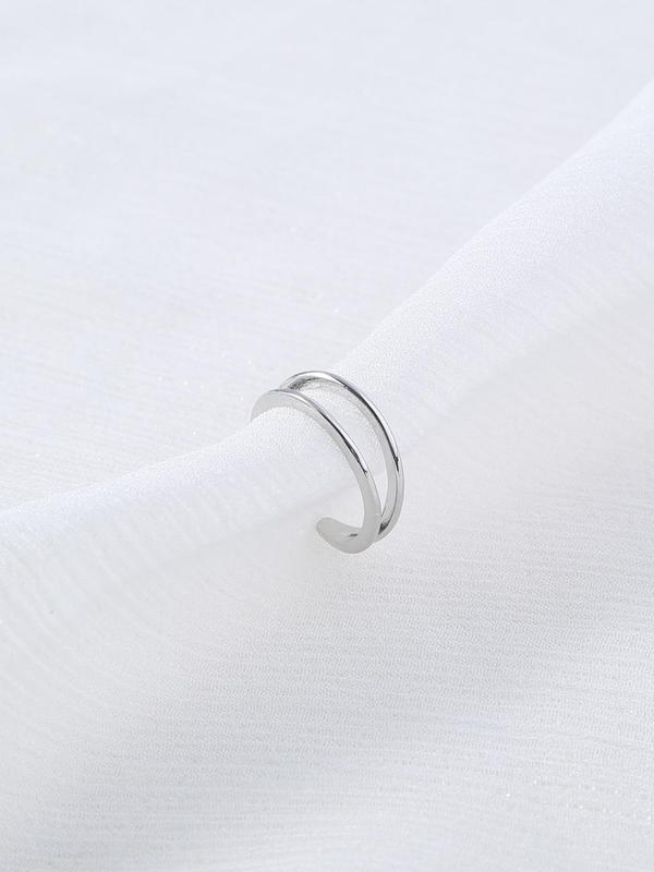 Casual Minimalist Layered Foot Ring for Women, Trendy Cuff Foot Ring, Chic All-match Body Jewelry for Summer Beach Decor