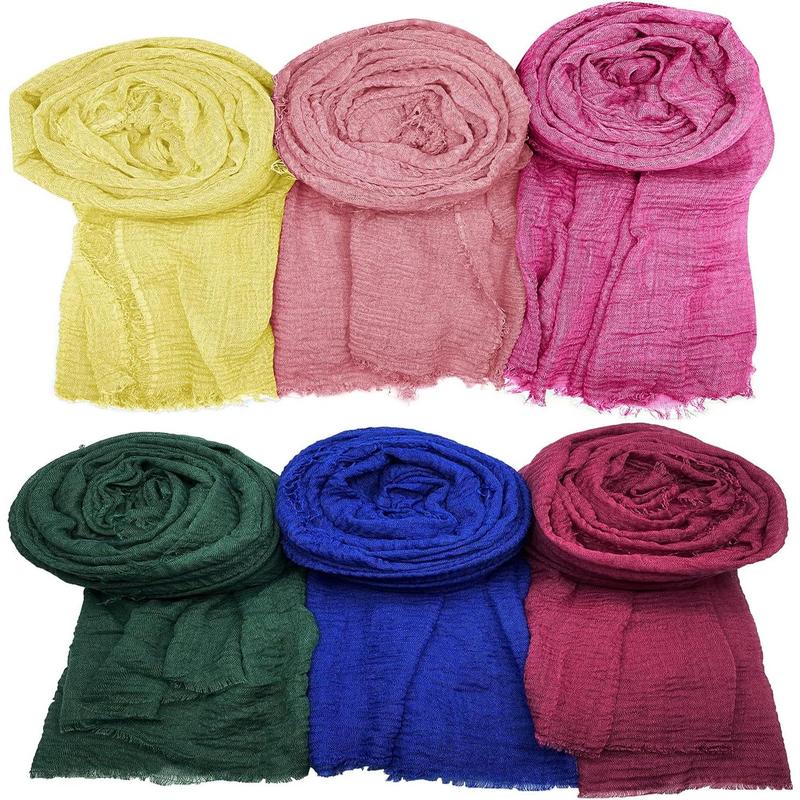 6 countWomen Scarf Shawl for All Season Scarve, Mixed Color