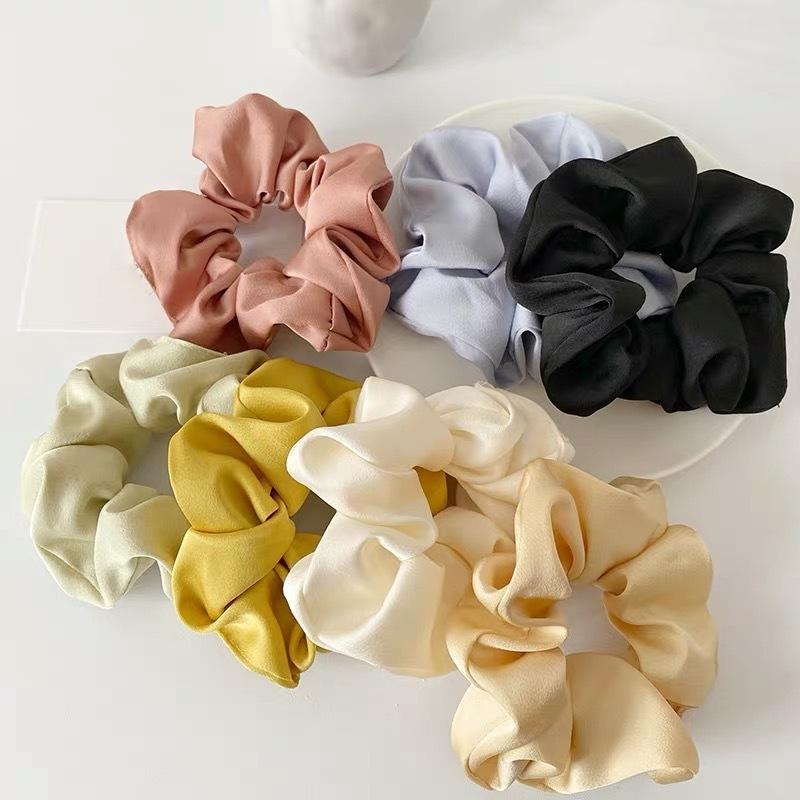 Alipearl Hair Silk Scrunchies Soft Satin Hair Scrunchies Elastic Hair Tie