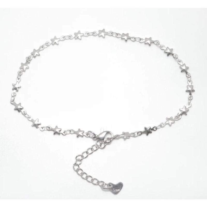 304 Stainless Steel Gold or Silver Color Anklets