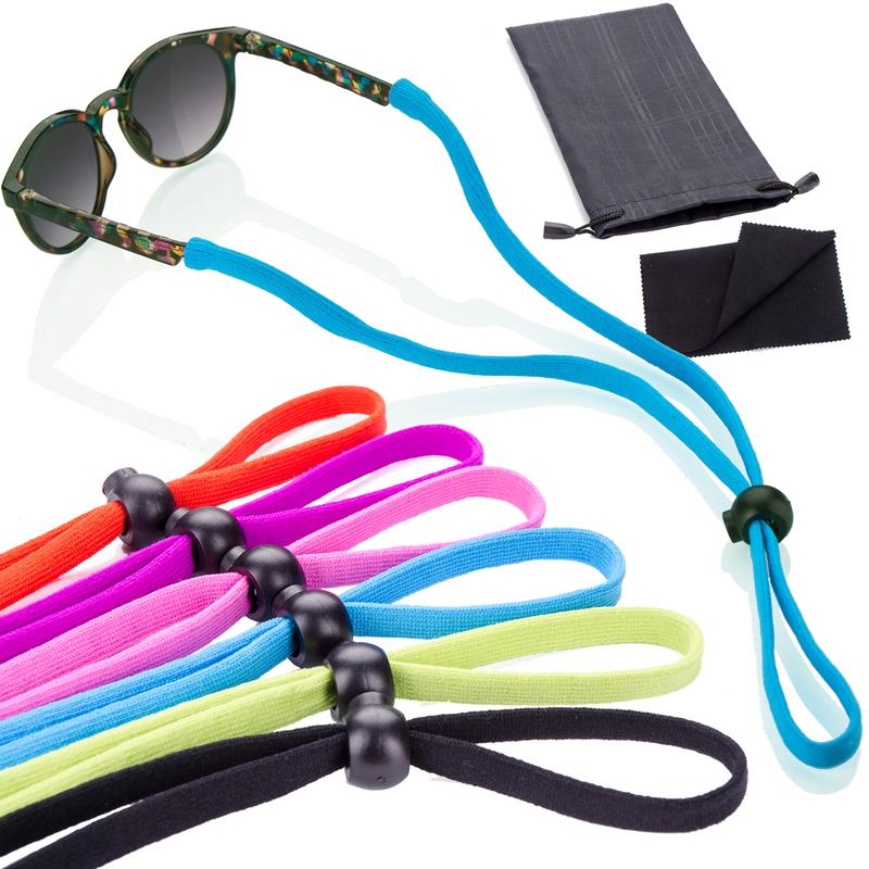 Anchor Glasses Straps - 6 Pack Adjustable Sunglasses Straps Fits Kids and Adults Sunglasses Anti Slip Eyewear Holders