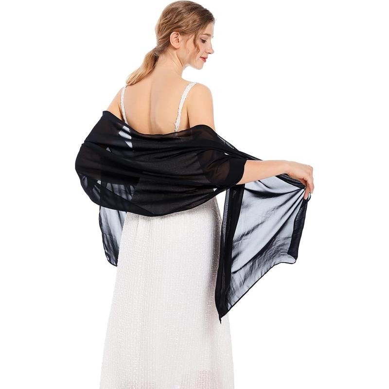 Shawls and Wraps Soft Chiffon Scarve Scarf For Evening Pa Dresses Wedding Stole